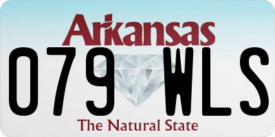 AR license plate 079WLS