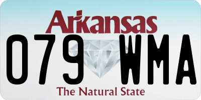 AR license plate 079WMA