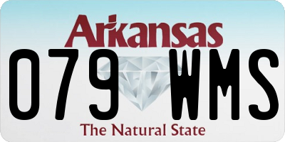 AR license plate 079WMS