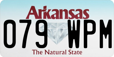 AR license plate 079WPM