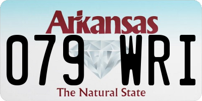 AR license plate 079WRI
