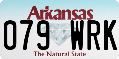 AR license plate 079WRK