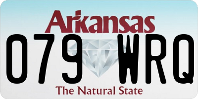 AR license plate 079WRQ