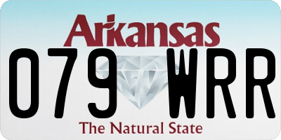 AR license plate 079WRR