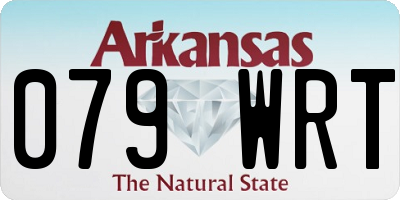 AR license plate 079WRT