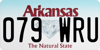AR license plate 079WRU