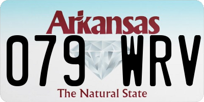 AR license plate 079WRV