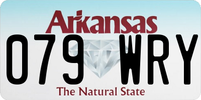 AR license plate 079WRY