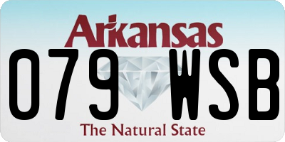 AR license plate 079WSB