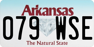 AR license plate 079WSE