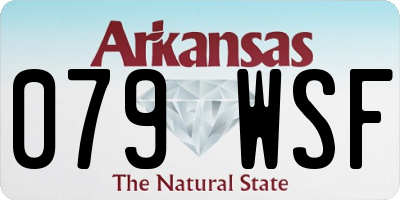 AR license plate 079WSF