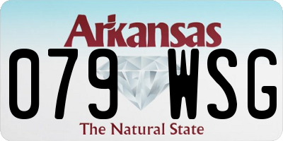 AR license plate 079WSG