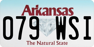 AR license plate 079WSI