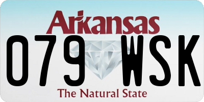 AR license plate 079WSK