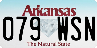 AR license plate 079WSN