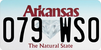 AR license plate 079WSO