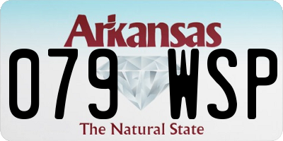 AR license plate 079WSP