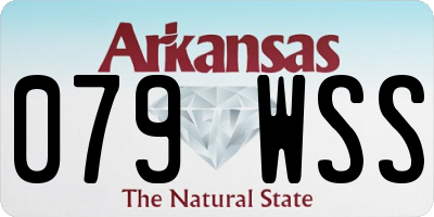 AR license plate 079WSS