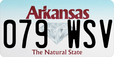 AR license plate 079WSV