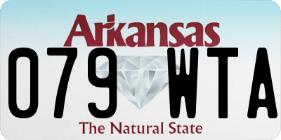 AR license plate 079WTA