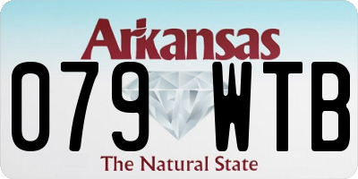 AR license plate 079WTB