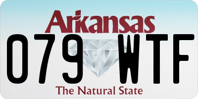 AR license plate 079WTF