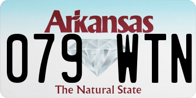 AR license plate 079WTN