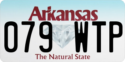 AR license plate 079WTP