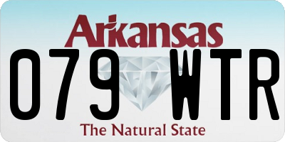 AR license plate 079WTR