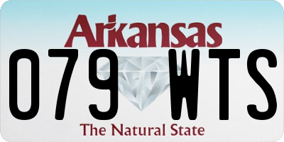 AR license plate 079WTS