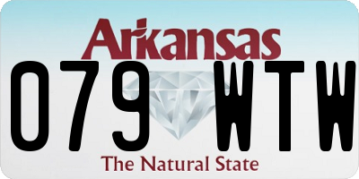 AR license plate 079WTW