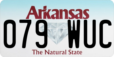 AR license plate 079WUC