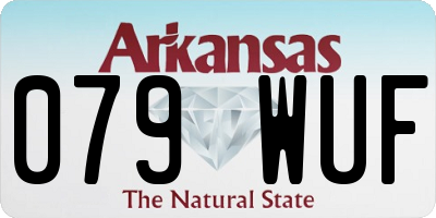 AR license plate 079WUF