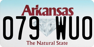 AR license plate 079WUO