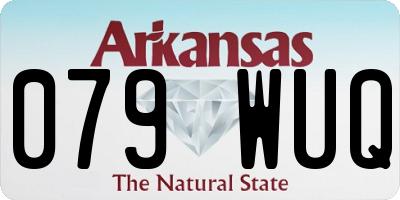 AR license plate 079WUQ