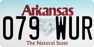 AR license plate 079WUR