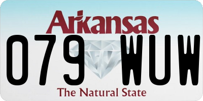 AR license plate 079WUW