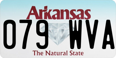 AR license plate 079WVA