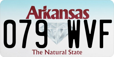 AR license plate 079WVF