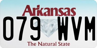 AR license plate 079WVM