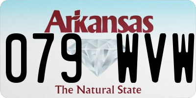 AR license plate 079WVW