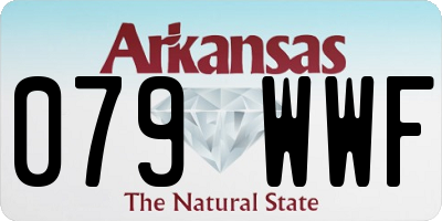 AR license plate 079WWF