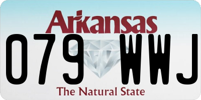 AR license plate 079WWJ