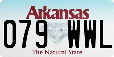 AR license plate 079WWL