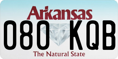 AR license plate 080KQB