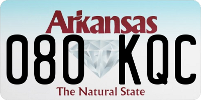AR license plate 080KQC