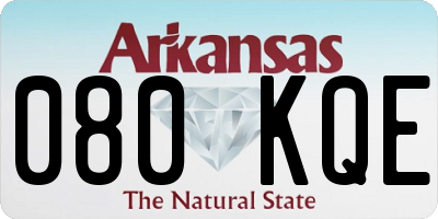 AR license plate 080KQE