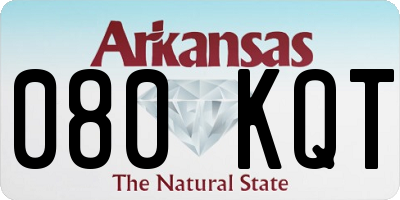 AR license plate 080KQT