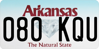 AR license plate 080KQU