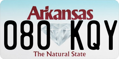 AR license plate 080KQY